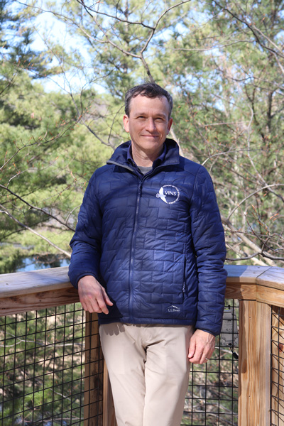 Norwich resident Alden Smith, the new Executive Director of the Vermont Institute of Natural Science.